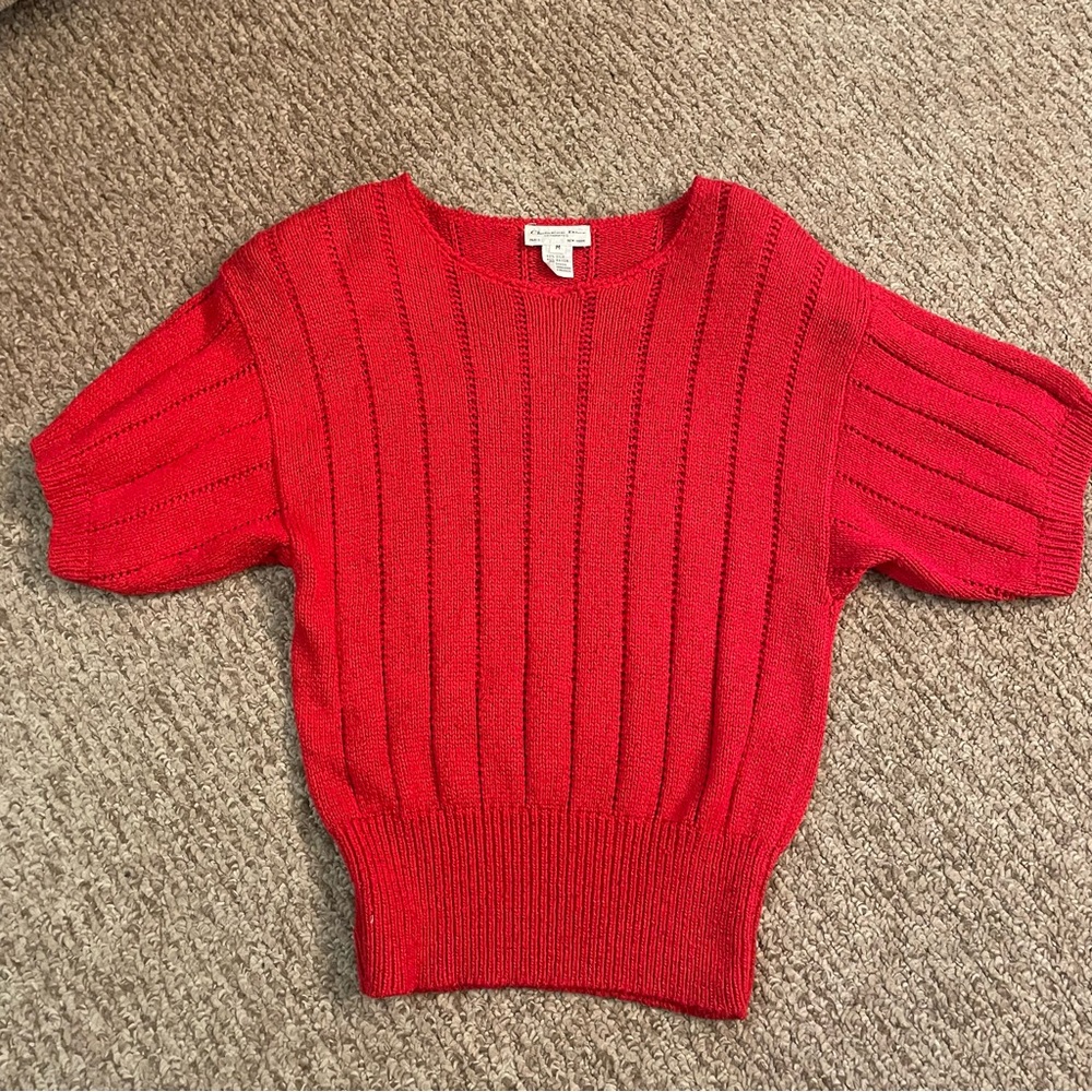 Red Christian Dior Sweater
